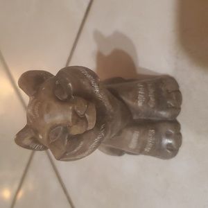 Vintage Baby Tiger Stone Carving Russia 3in